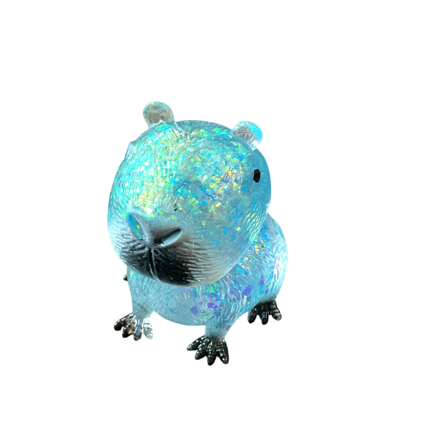 Squishy Capybara Glitter Sugar Squish Sensory Fidget Toy - 4 Colours