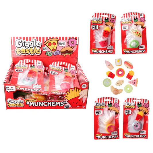 Squishy Munchems 2 Pack Giggletastic Sensory Squish Fidget Toy Pack