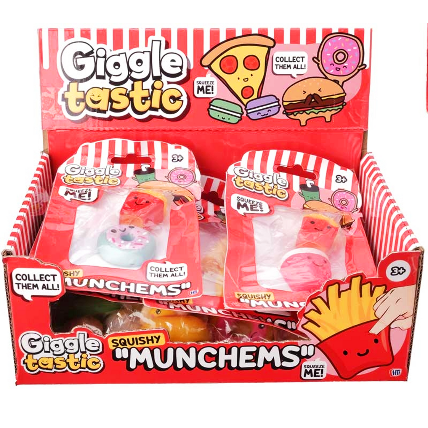 Squishy Munchems 2 Pack Giggletastic Sensory Squish Fidget Toy Pack