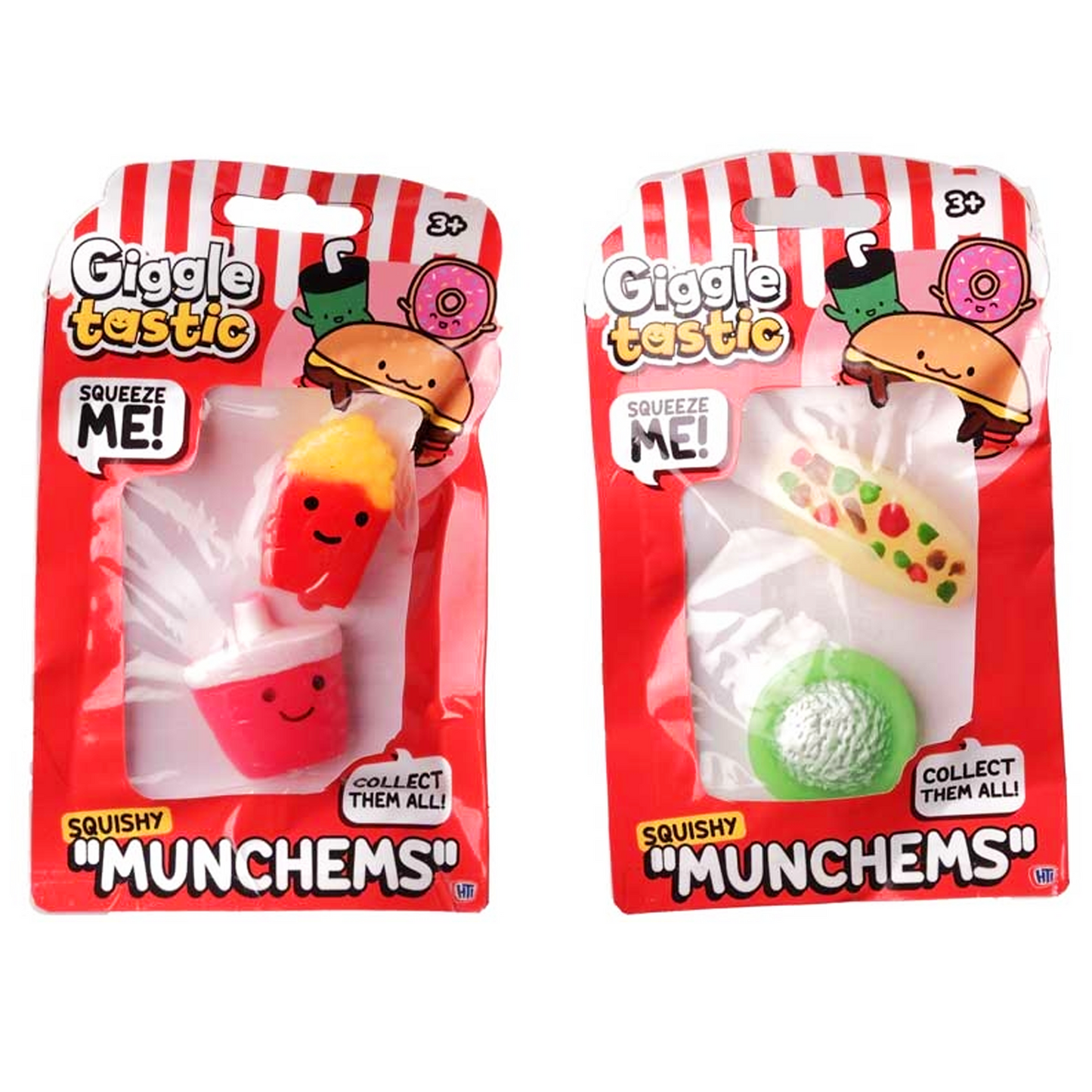 Squishy Munchems 2 Pack Giggletastic Sensory Squish Fidget Toy Pack