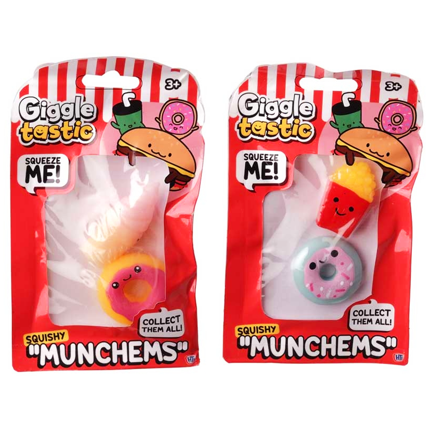 Squishy Munchems 2 Pack Giggletastic Sensory Squish Fidget Toy Pack