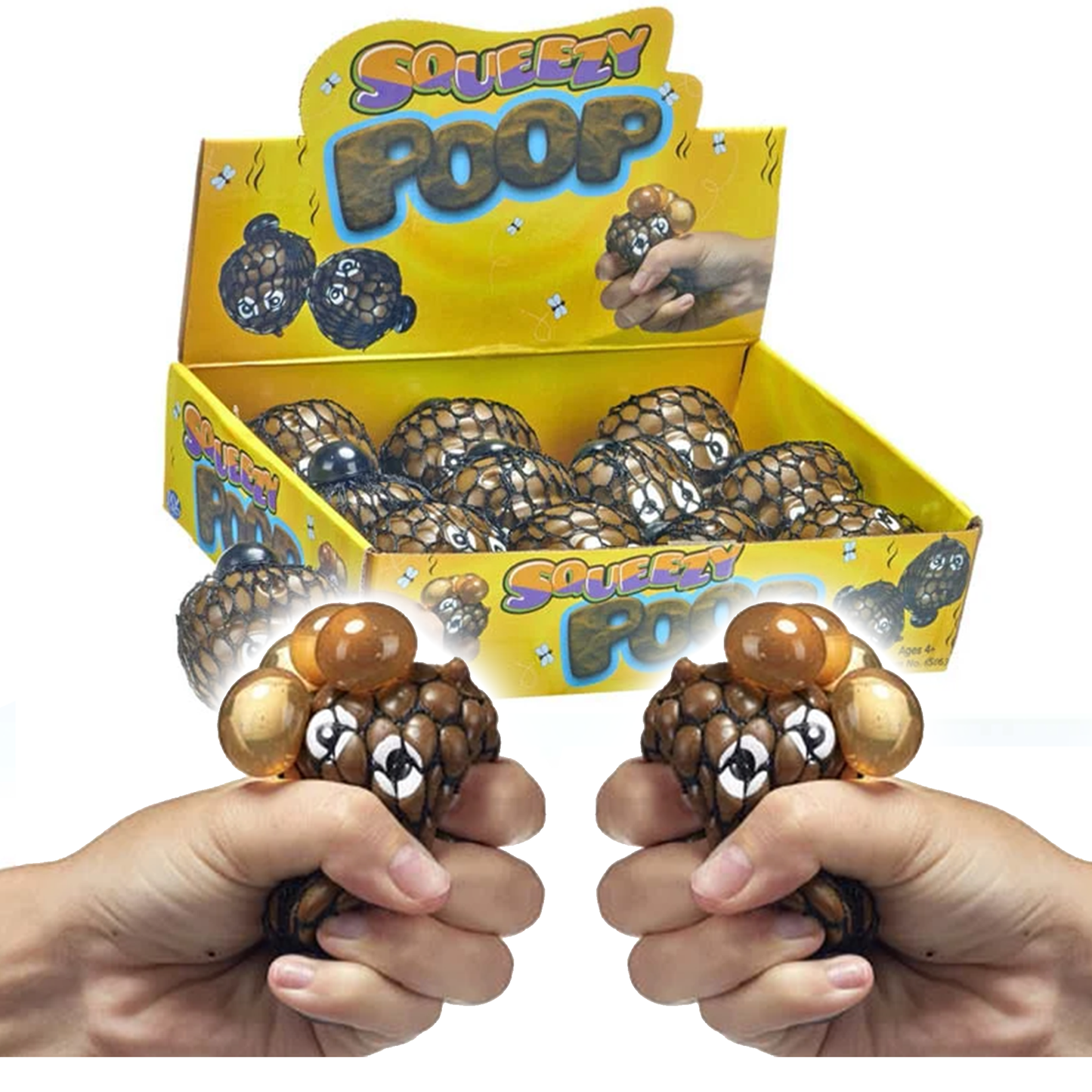 Squeezy Poop Mesh Squishy Squish Fidget Sensory Toy