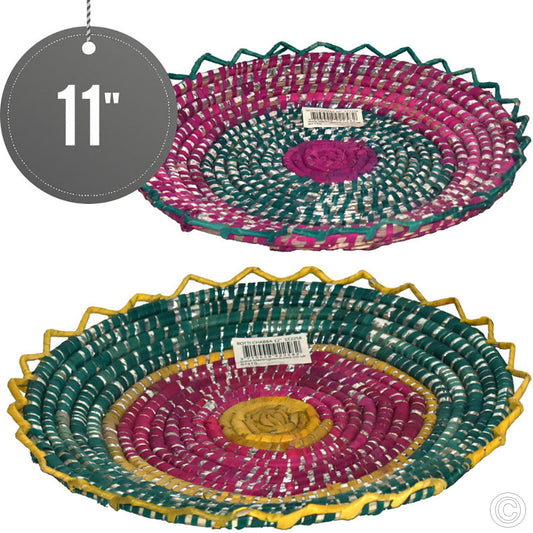 Traditional Naan Bread Serving Basket / Roti Chaba 11" Assorted Colours ST2258