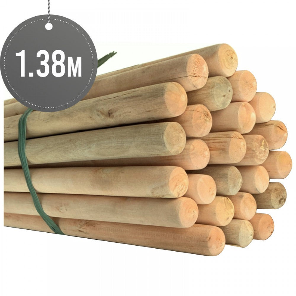 1Pc XL Thick Wooden Mop Stick 138 x 285 cm ST80538 / WS250
