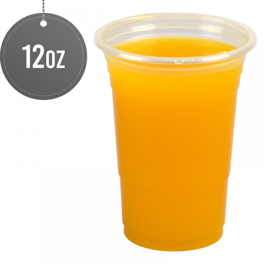 Reusable Plastic Smoothie Juice Cups 12Oz Pack Of 50