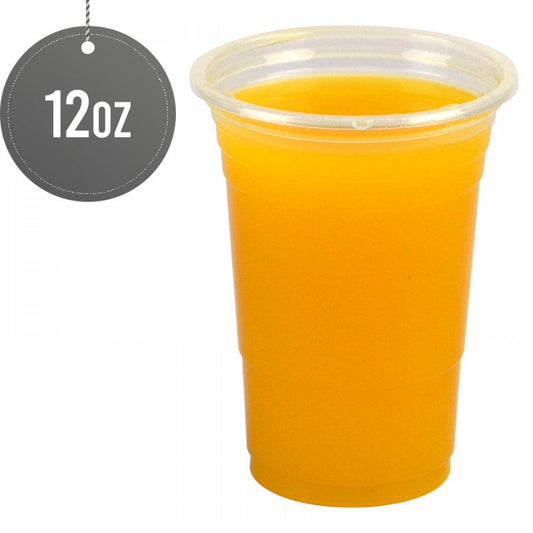 Reusable Plastic Smoothie Juice Cups 12Oz Pack Of 50