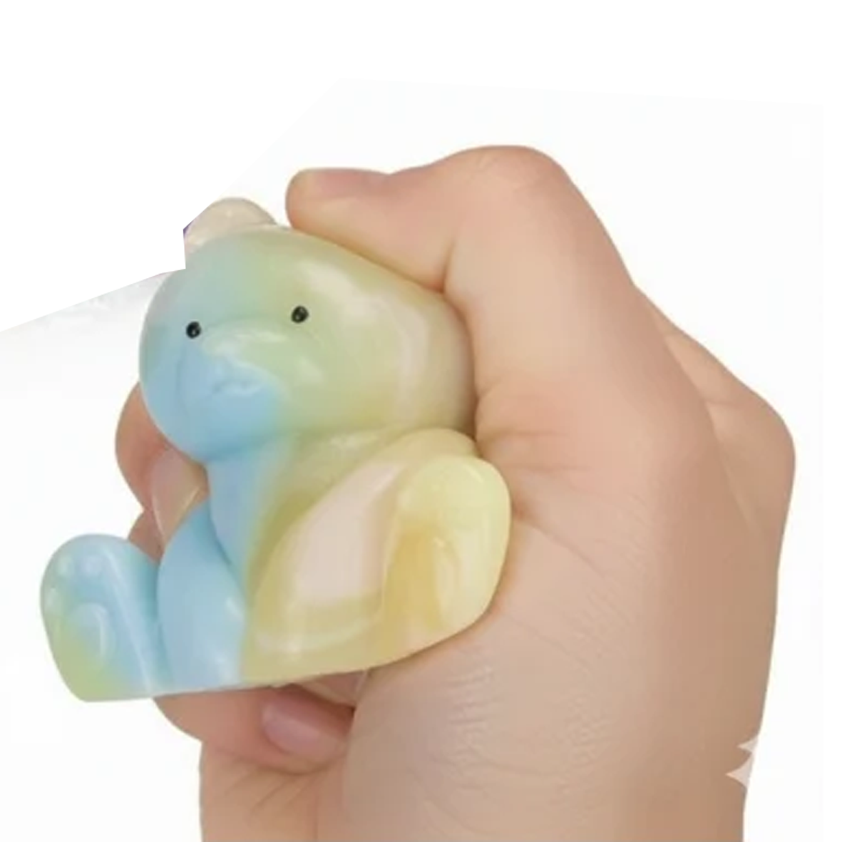 Pastel Marble Bear Squishy Sticky Fidget Squish Toy