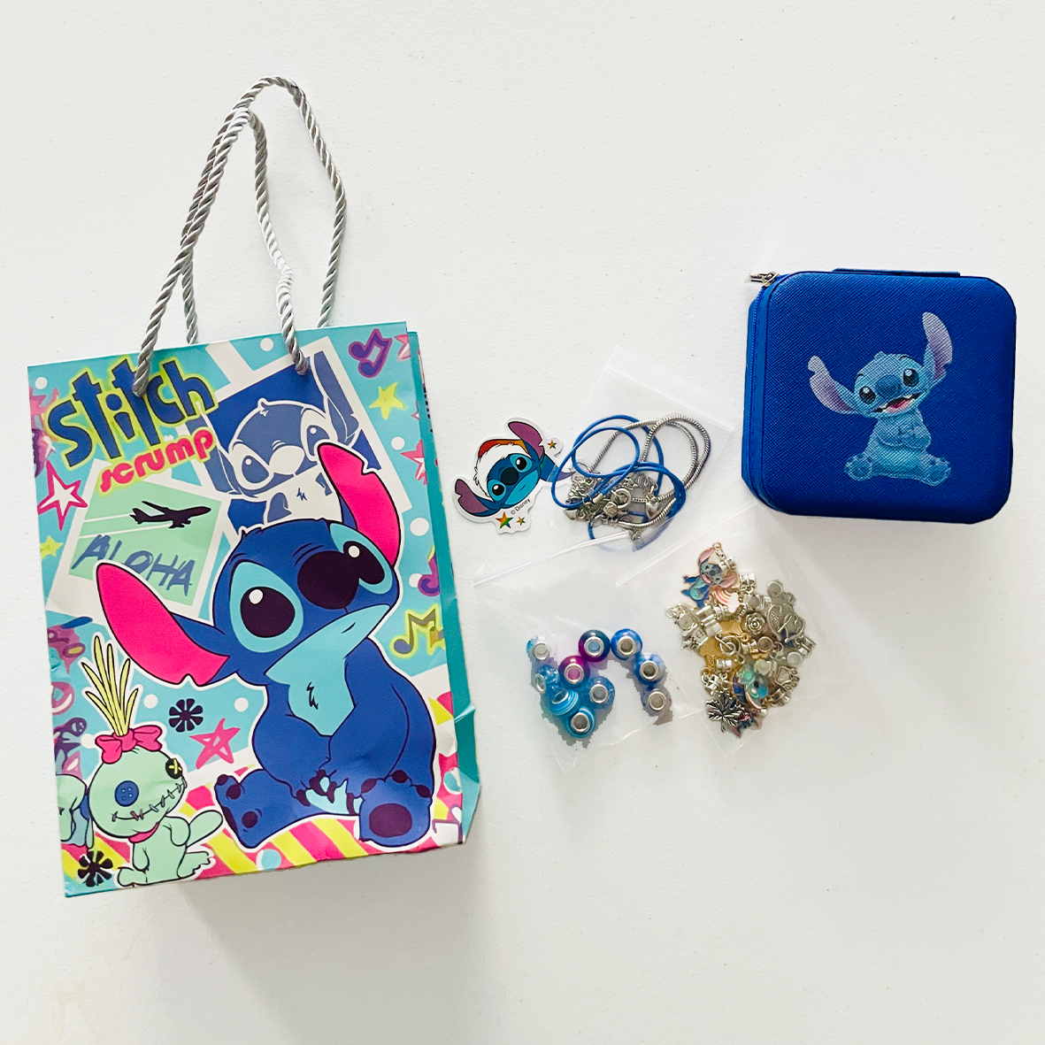 Stitch Charm Jewellery Making Kit including Jewellery Box, Charms & Gift Bag