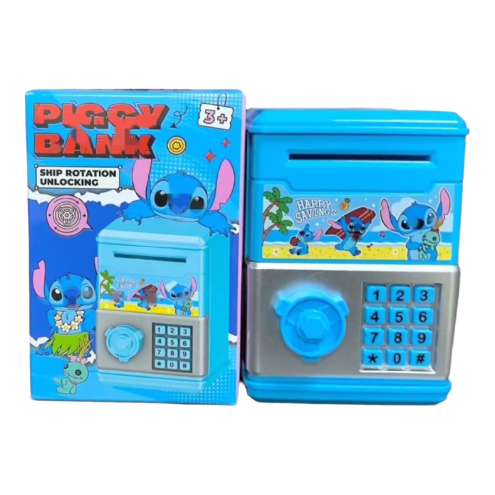 Stitch Mini Safe Piggy Bank - 2 Colours