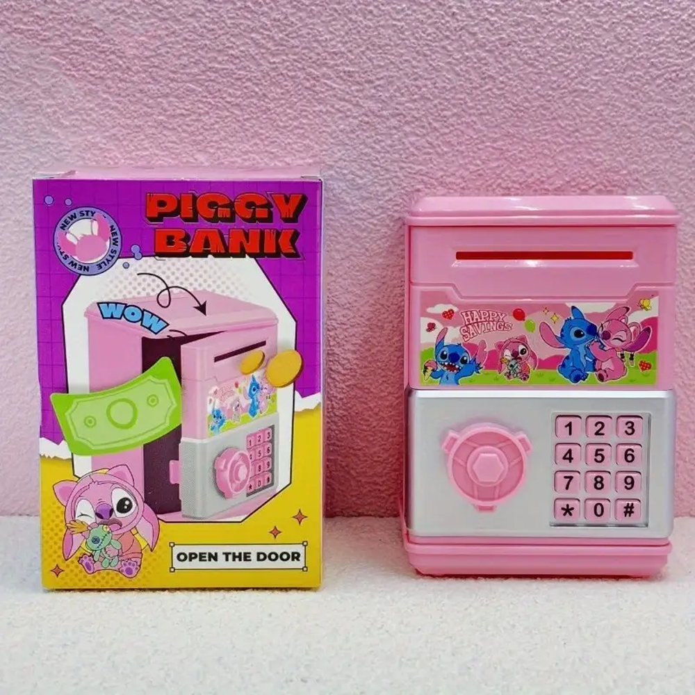 Stitch Mini Safe Piggy Bank - 2 Colours