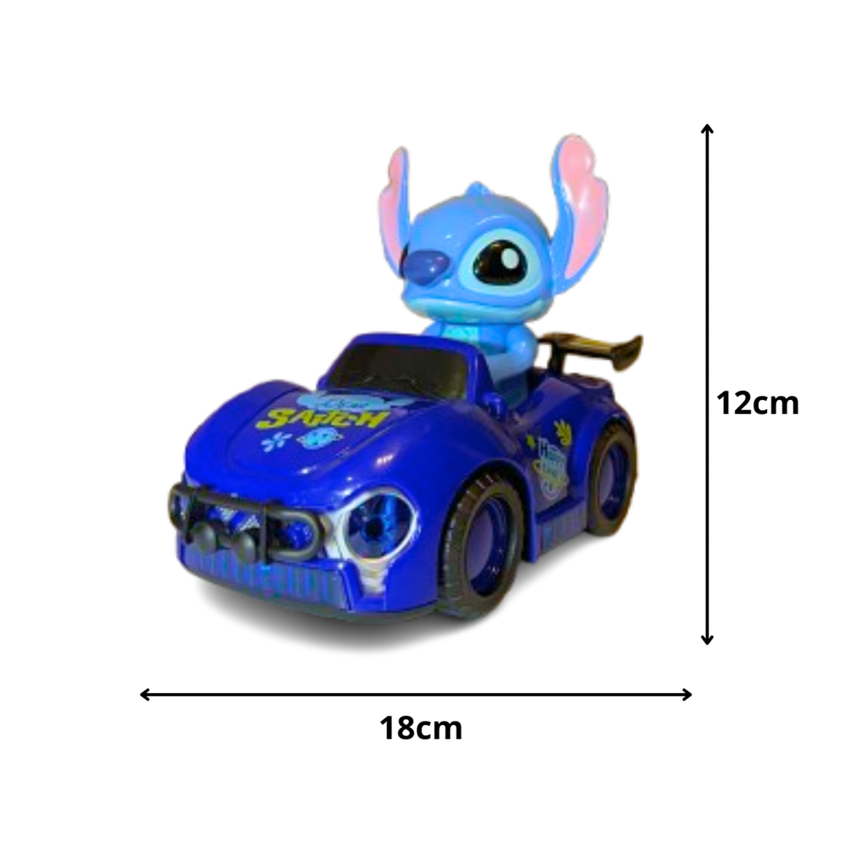 Stitch Roadster Light Up & Sounds Toy Car with Spray Mist Exhaust