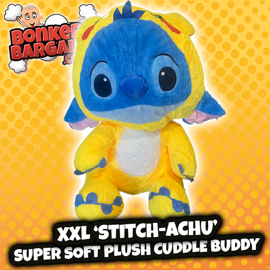 XXL Stitch-Achu Super Soft Plush Cuddle Buddy 80cm