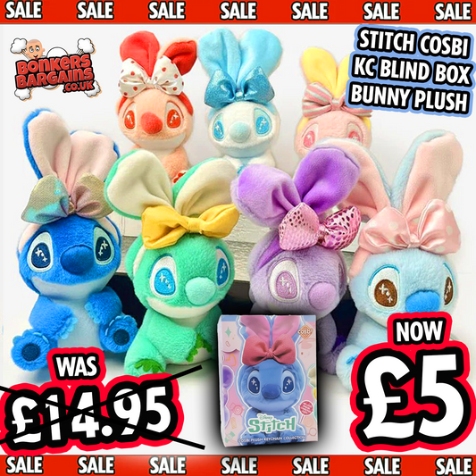 Stitch Candy Bunny Edition Cosbi Plush Keychain Toy – Single Blind Box