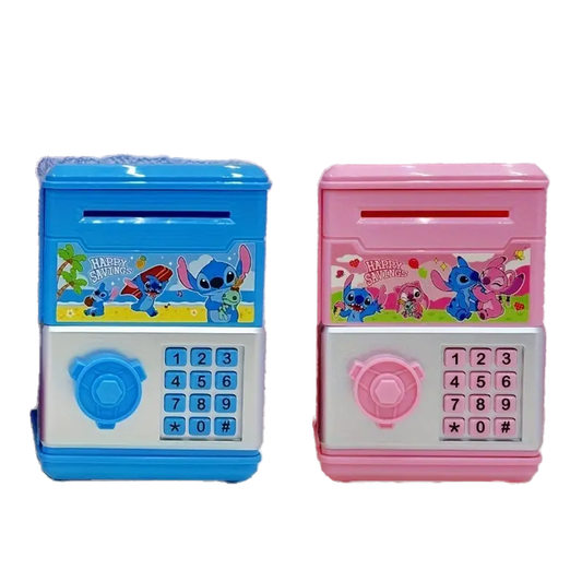 Stitch Mini Safe Piggy Bank - 2 Colours
