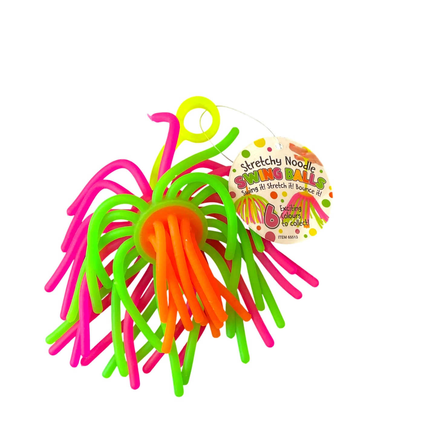 Stretchy Noodle Swing Ball Neon Fidget Sensory Toy