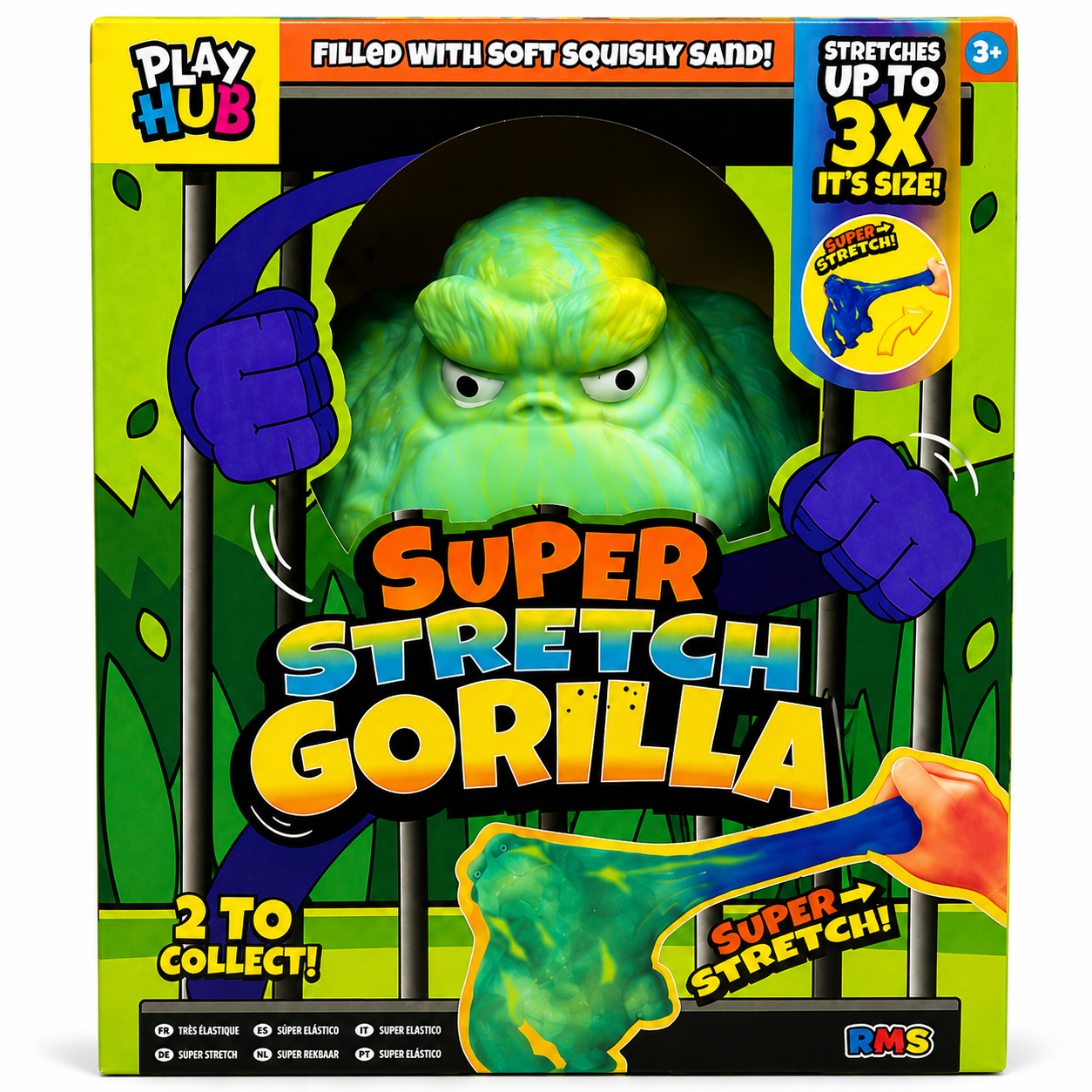 XL Super Stretch Gorilla Squishy Fidget Squish Sensory Toy - 2 Colours to Collect