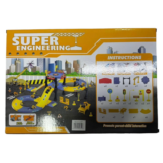 Super Engineering Construction Toy Cars & Track Playset