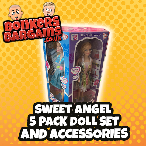 Sweet Angel 5 Pack Doll Set with Accessories