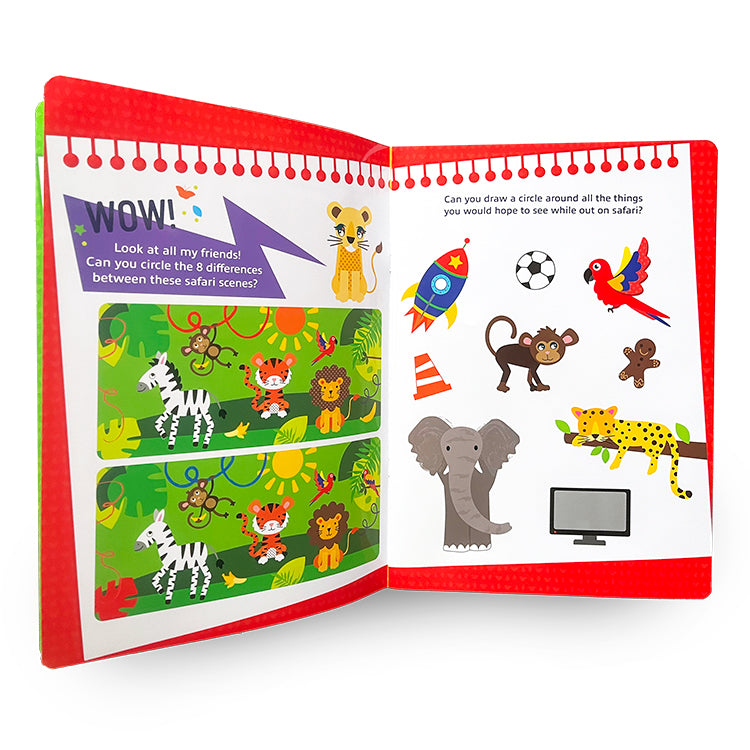 Safari Deluxe Wipe Clean Activity Book