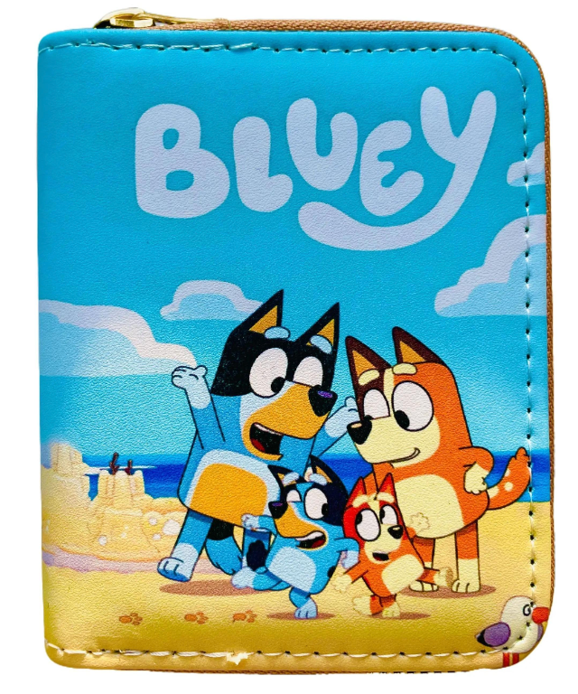 Bluey & Friends Wallet Purse with Zip - 6 Designs