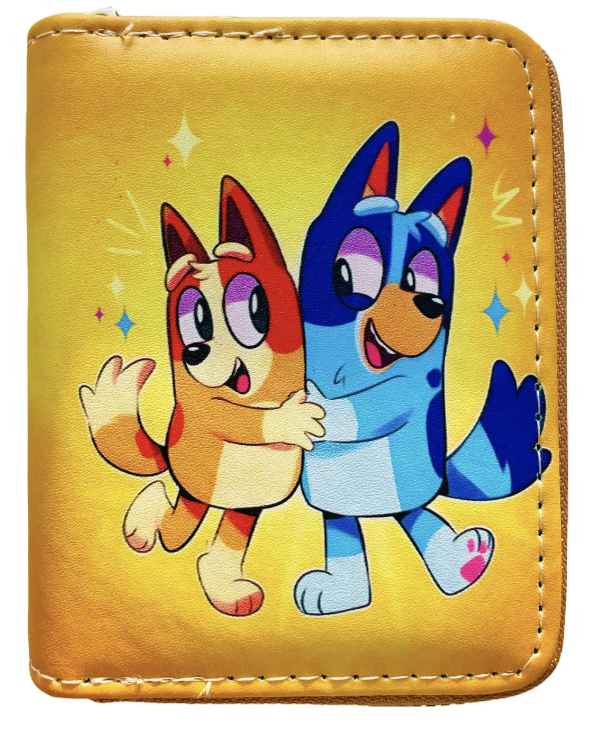 Bluey & Friends Wallet Purse with Zip - 6 Designs