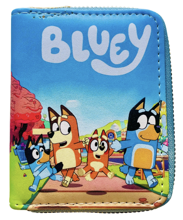 Bluey & Friends Wallet Purse with Zip - 6 Designs