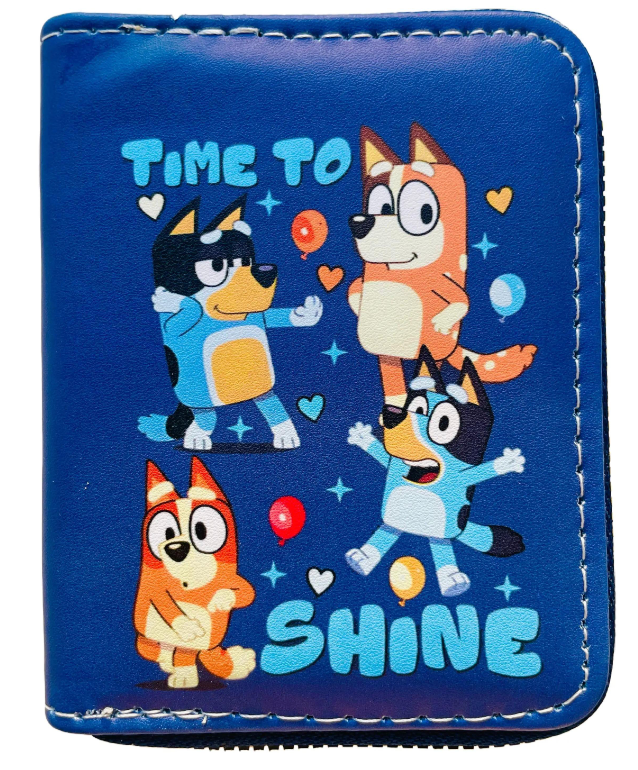 Bluey & Friends Wallet Purse with Zip - 6 Designs