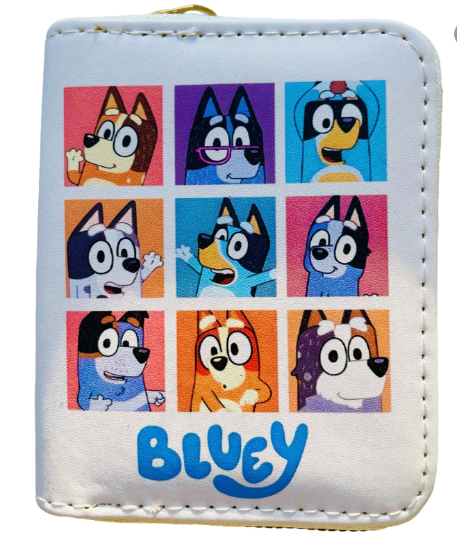 Bluey & Friends Wallet Purse with Zip - 6 Designs