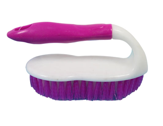 Kitchen Cleaning Scrubbing Brush with Handle 15 cm Assorted Colours 5493