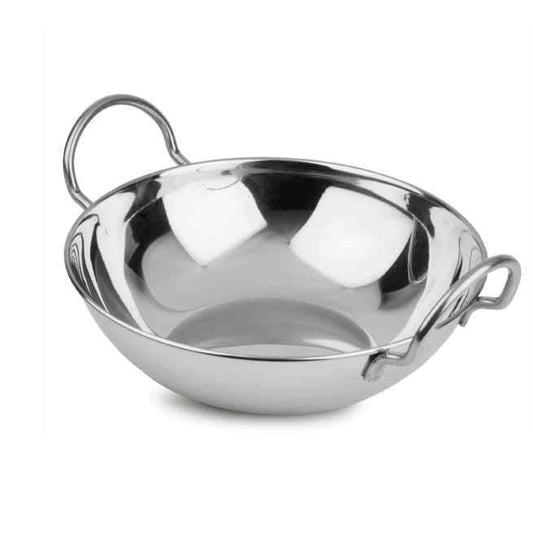 Stainless Steel Curry Indian Food Serving Dish With Handle 15cm 6372 / 2559