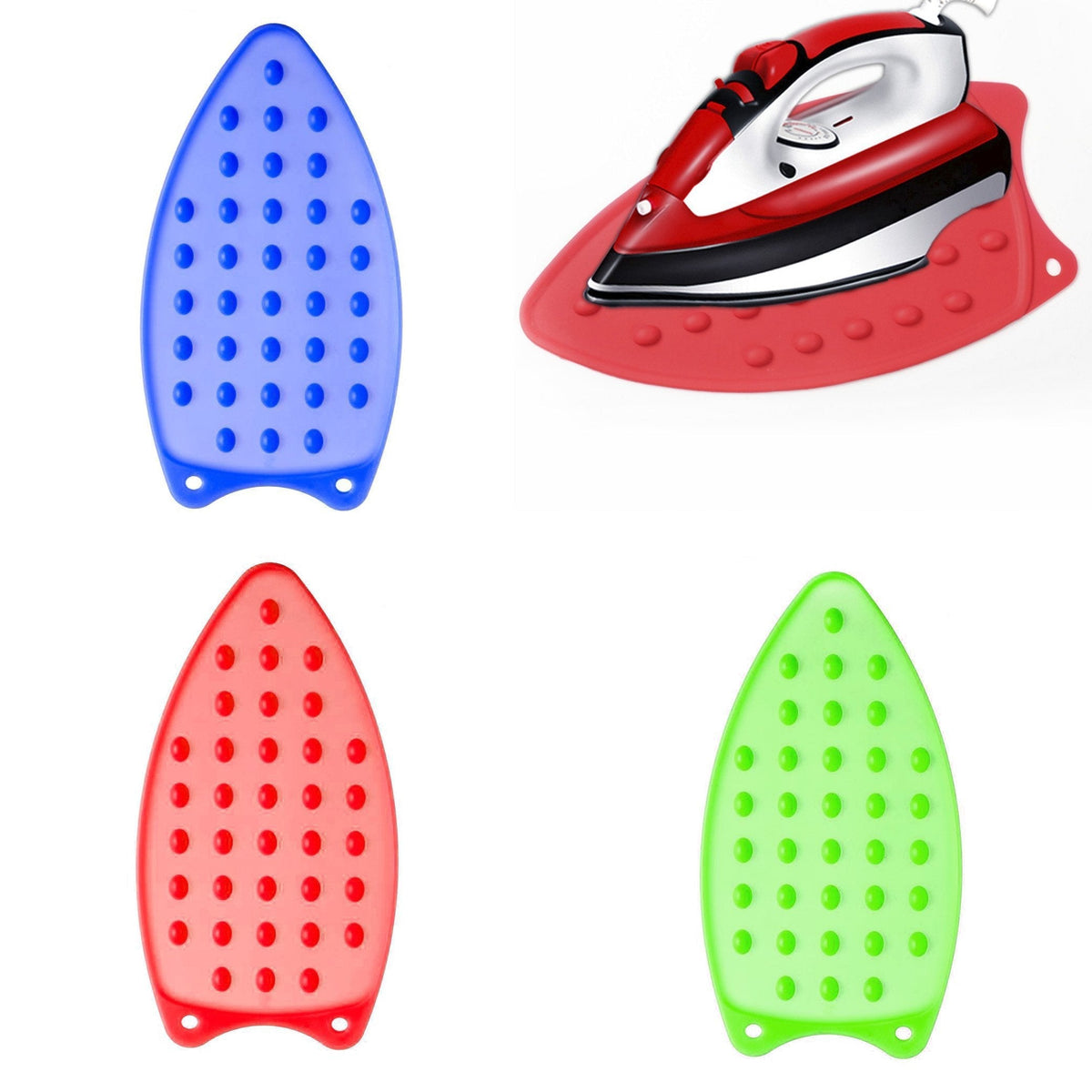 Silicone Iron Rest Pad Heat Resistant Assorted Colours