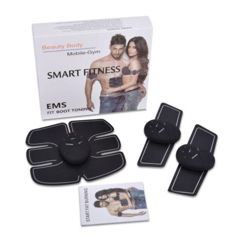 EMS Remote 8 Pack Control Abdominal Muscle Trainer Smart Body Building Fitness 5281