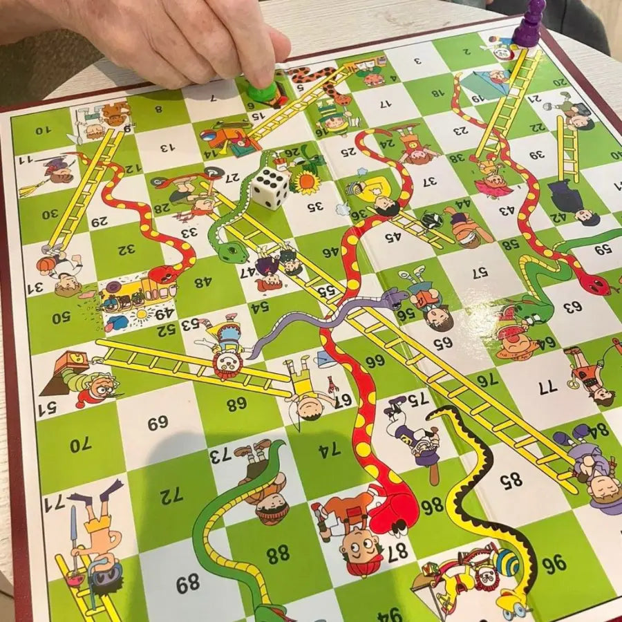 Snakes and Ladders Board Game – Classic Family Fun for Kids & Adults, Traditional Game Set