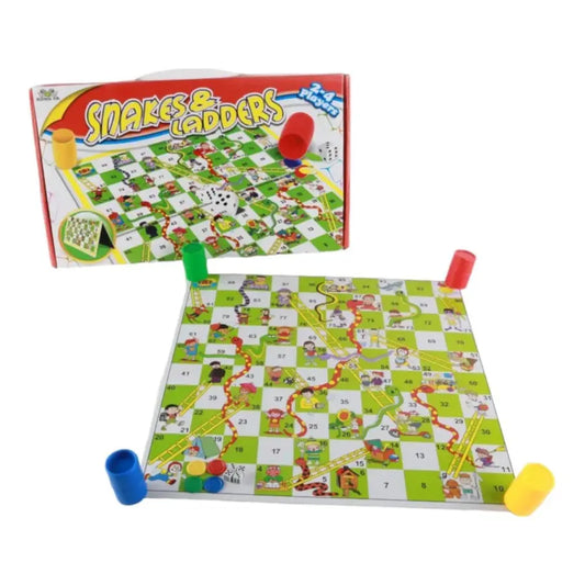 Snakes and Ladders Board Game – Classic Family Fun for Kids & Adults, Traditional Game Set