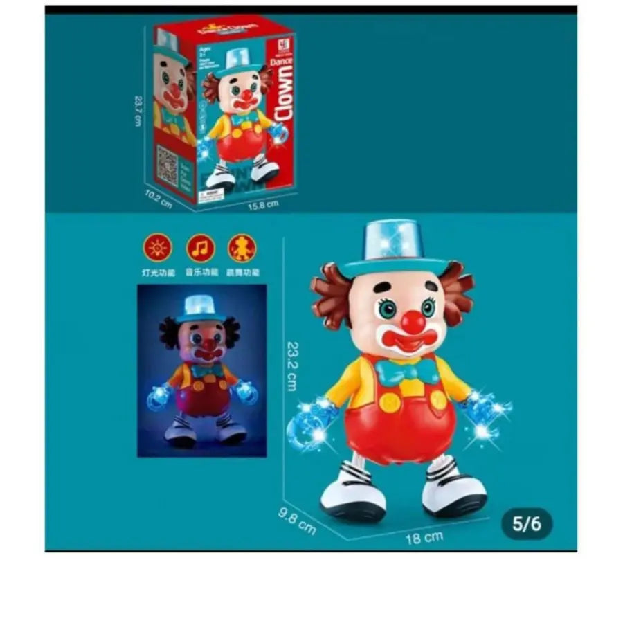 Dancing Clown Toy with Lights & Sound