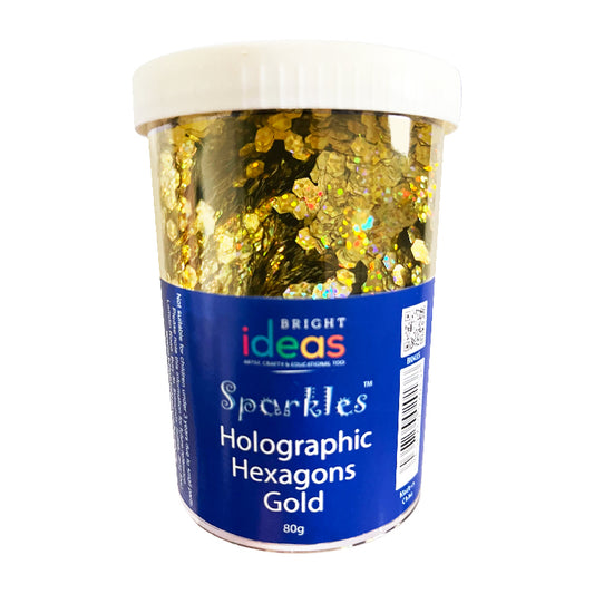 Gold Glitter Sparkles Jumbo 80g Jar