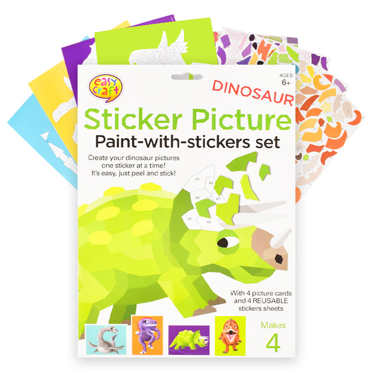Dinosaur Jumbo Sticker Picture Kit