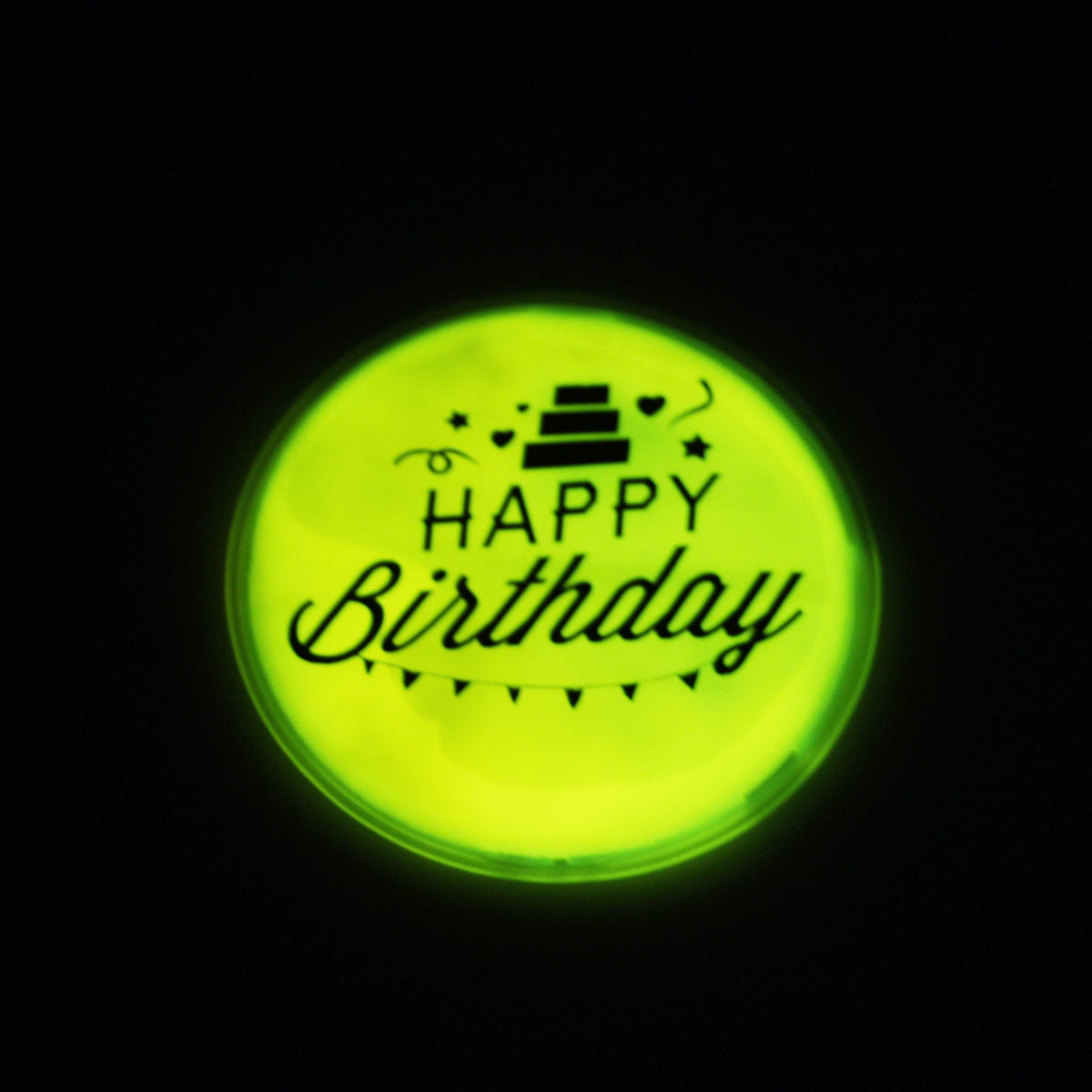Glow In The Dark Round Sticker Glow Pod 3.2" Assorted Designs