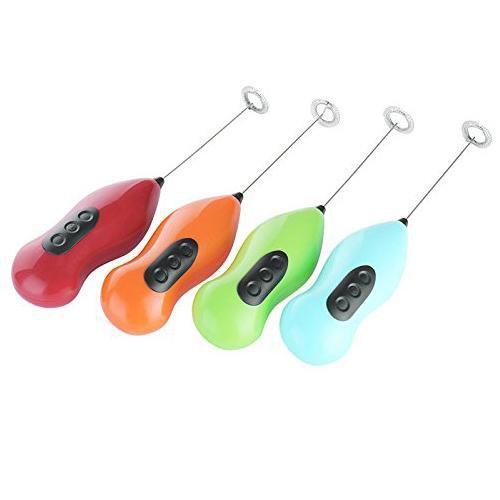 Hand Stirrer Coffee Milk Frother Stirrer Battery Operated 22 cm Assorted Colours 0129 A