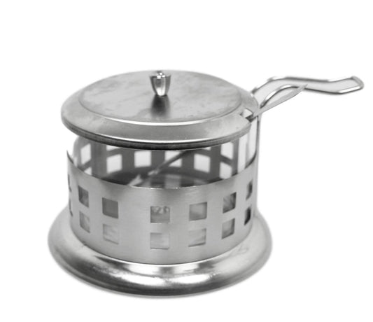 Steel and Glass Sugar Spice Seasoning Storage Jar 9 x 8 cm 5430