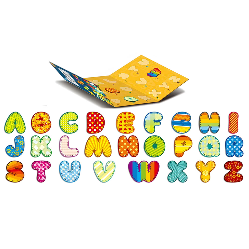 Magnetic Puzzle Colourful Alphabet Letters Fancy Magnetic Chartlet