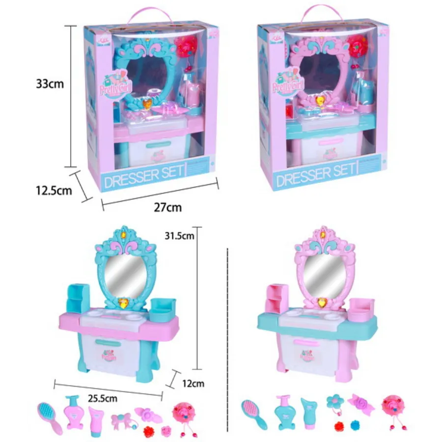 Pretend Play Toy Dressing Table with Accessories