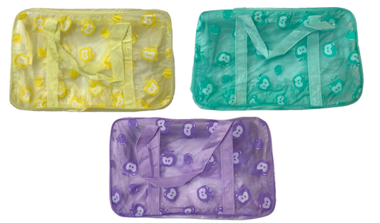 Bathroom Make-up Toiletry Travel Bag with Handles Frosted Apple Print 28 x 17 x 6.5 cm Assorted Colours TB1
