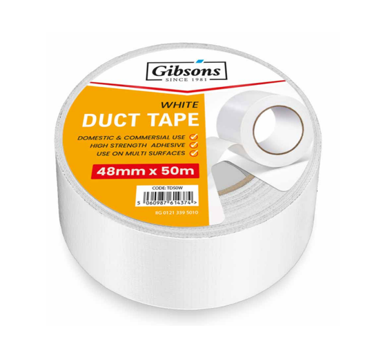 White Duct Tape 48mm x 50m TD50W