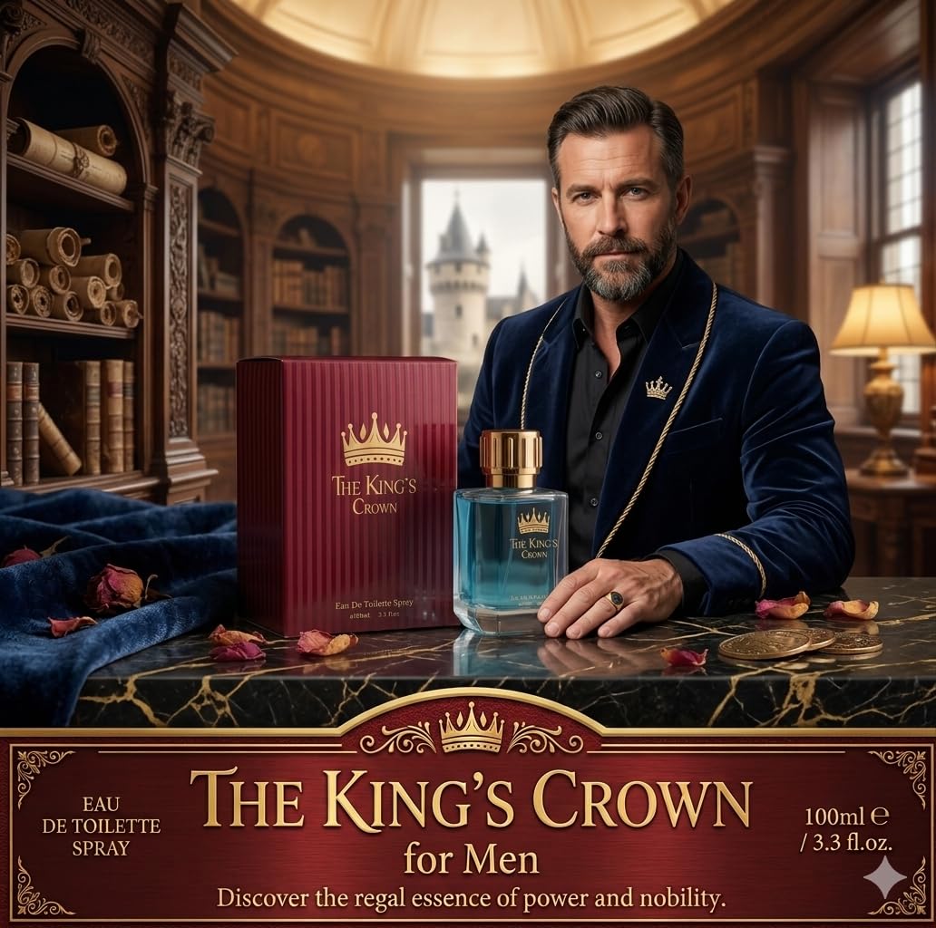 THE KING'S CROWN Inspired by Scandal - Men's Eau de Toilette Aftershave Spray 100ml - Saffron London