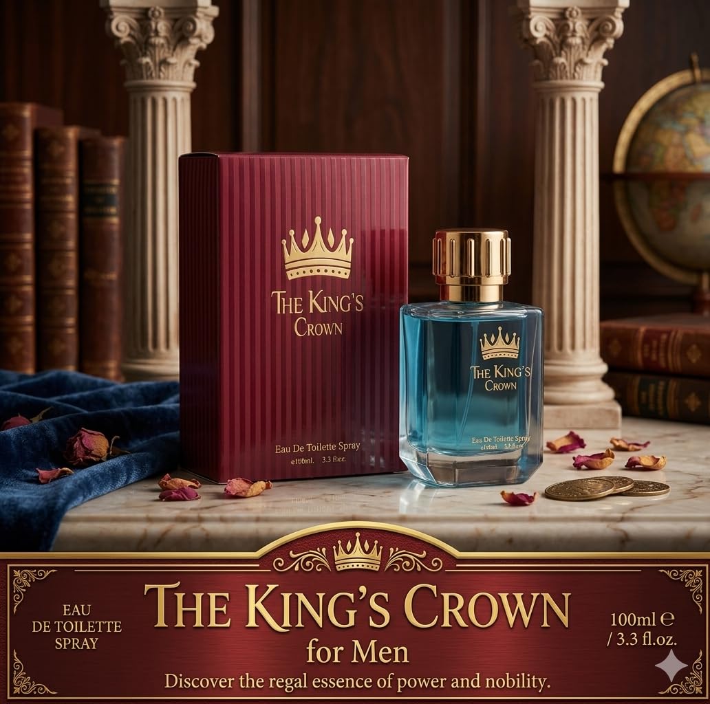 THE KING'S CROWN Inspired by Scandal - Men's Eau de Toilette Aftershave Spray 100ml - Saffron London