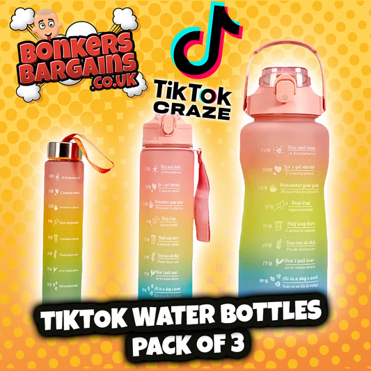 TikTok Water Bottle - Pack of 3