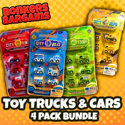 Toys & Cars 4 Pack Bundle