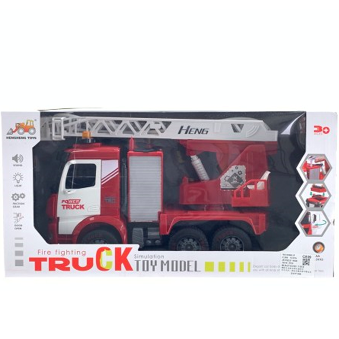 Toy Truck Fire Engine with Water Spray, Sound & Lights