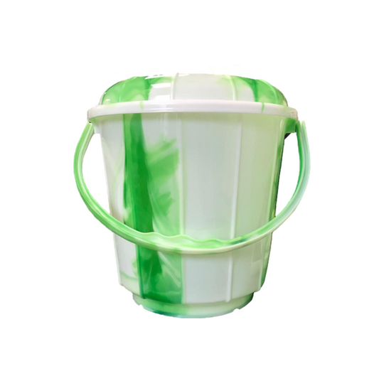 7 Litre Tie Dye Design Plastic Bucket with Lid Assorted Colours TS60988